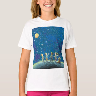 Children Looking At Starry Sky T-Shirt