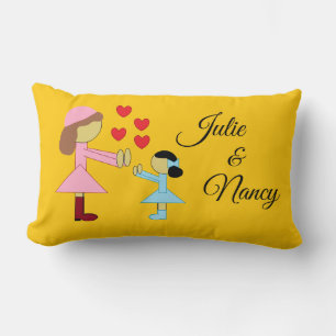 Children & Love: Orange Lumbar Cushion