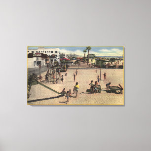Children & Moms at Venice Athletic Beach Canvas Print