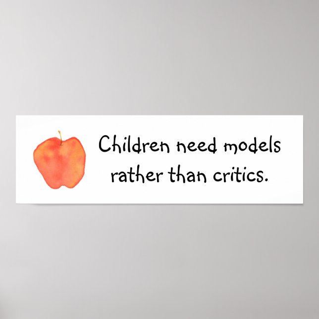 Children Need Models Poster (Front)