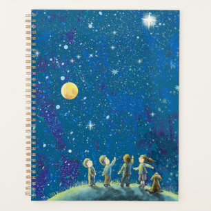 Children observing Stars Planner