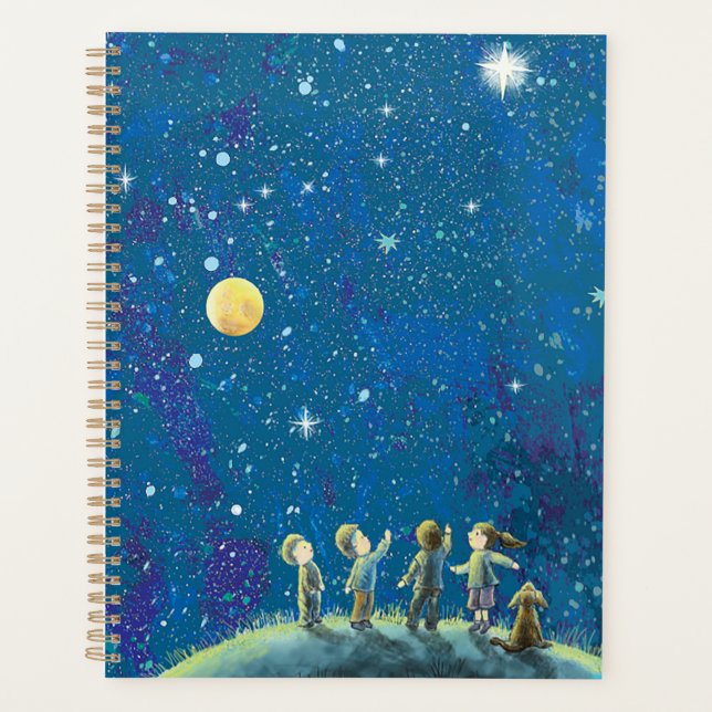 Children observing Stars Planner (Front)