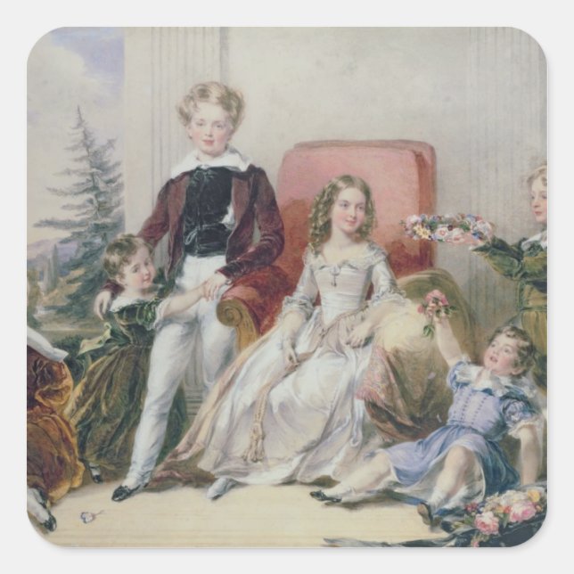 Children of Elhanan Bicknell Square Sticker (Front)