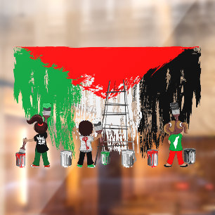 Children of Gaza Painting Palestine Flag