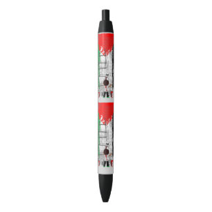 Children of Gaza Painting Palestine Flag  Black Ink Pen