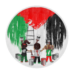 Children of Gaza Painting Palestine Flag  Cutting Board