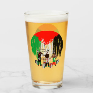 Children of Gaza Painting Palestine Flag Glass