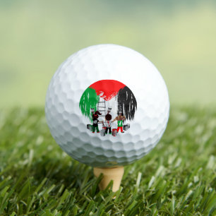 Children of Gaza Painting Palestine Flag Golf Balls