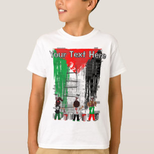 Children of Gaza Painting Palestine Flag T-Shirt