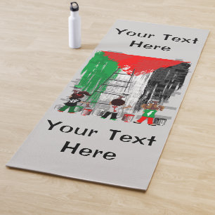 Children of Gaza Painting Palestine Flag  Yoga Mat