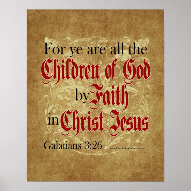 Children of God by Faith Poster (Front)