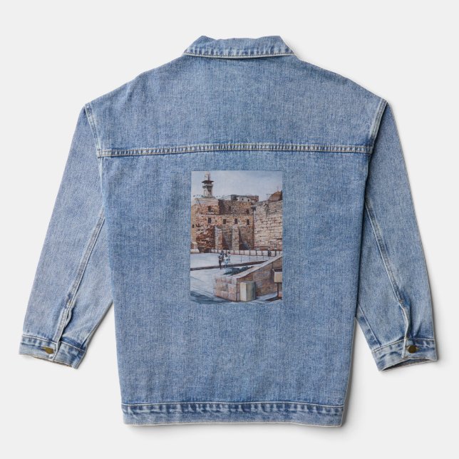 Children of Israel's 2nd Temple Denim Jacket (Back)