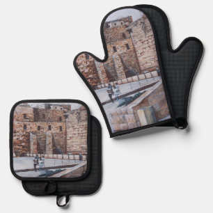 Children of Israel's 2nd Temple Oven Mitt & Pot Holder Set