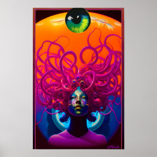 Children of Medusa Ken Gauge Surrealism Poster