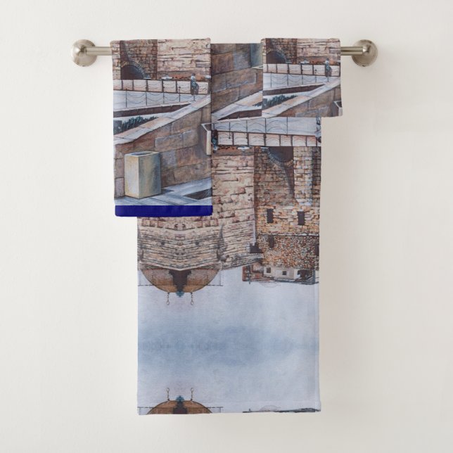 Children of the 2nd Temple, Old Jerusalem Bath Towel Set (Insitu)