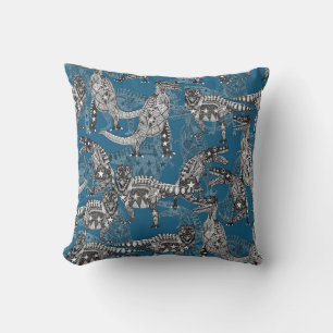 Children of the Late Cretaceous ~ blue Cushion