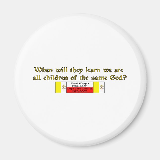 Children of the Same God 1 Magnet (Front)