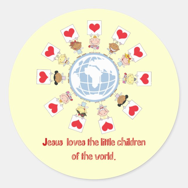 Children of the World Classic Round Sticker (Front)