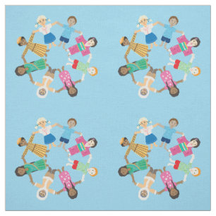 Children of the world fabric