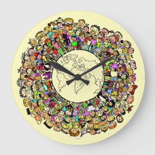 Children of the World Large Clock