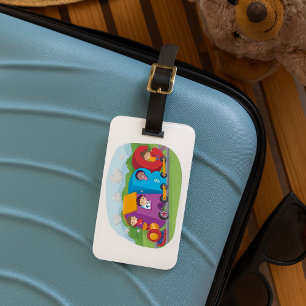 Children On An Alphabet Train  Luggage Tag