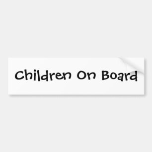 Children On Board Bumper Sticker