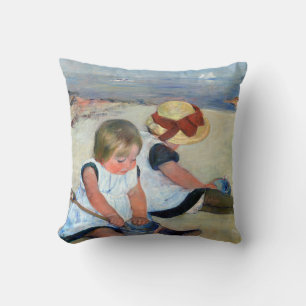 Children on the Beach, Cassatt Cushion