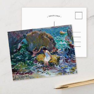 Children on the Shore, Jávea   Joaquín Sorolla Postcard