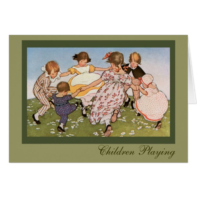 Children Playing Card (Front Horizontal)