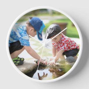 Children Playing Custom Photo Wall Clock