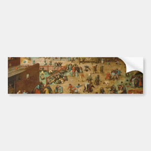 Children Playing Games (Pieter Bruegel the Elder) Bumper Sticker