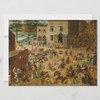 Children Playing Games (Pieter Bruegel the Elder) Card