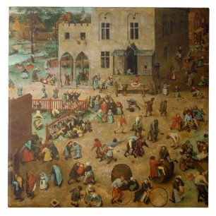 Children Playing Games (Pieter Bruegel the Elder) Tile
