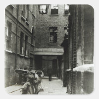 Children playing in a slum, 1899