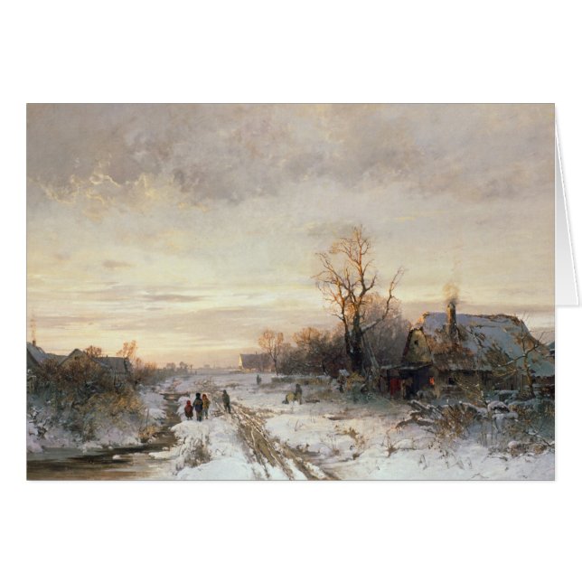 Children playing in a winter landscape (Front Horizontal)