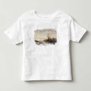 Children playing in a winter landscape toddler T-Shirt