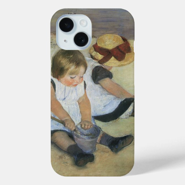 Children Playing on the Beach by Mary Cassatt Case-Mate iPhone Case (Back)