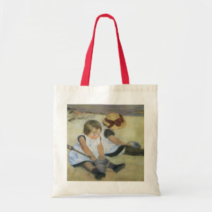 Children Playing on the Beach by Mary Cassatt Tote Bag