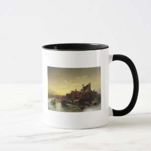Children Playing on the Ice Mug