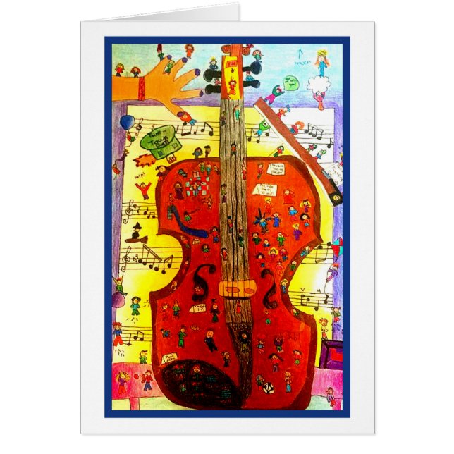 CHILDREN PLAYING ON VIOLIN MUSIC (Front)