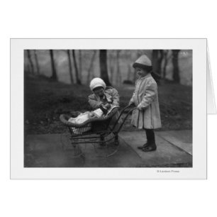 Children Playing with Campbell Kid Doll