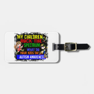 Children Rock The Spectrum Autism Luggage Tag