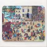 Children’s Games, Pieter Bruegel Mouse Pad<br><div class="desc">Pieter Bruegel the Elder (1525–1530 – 9 September 1569) was the most significant artist of Dutch and Flemish Renaissance painting, a painter and printmaker from Brabant, known for his landscapes and peasant scenes (so-called genre painting); he was a pioneer in making both types of subject the focus in large paintings....</div>