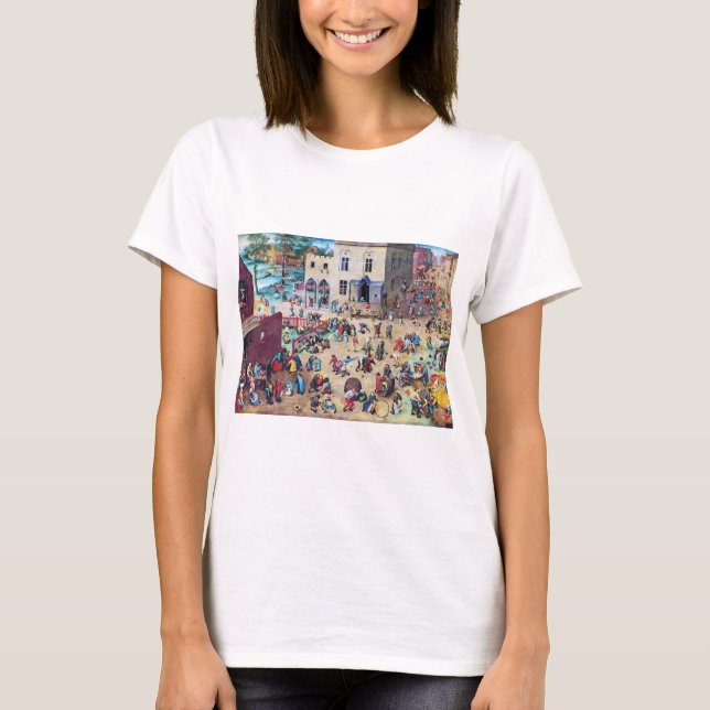 Children’s Games, Pieter Bruegel T-Shirt (Front)