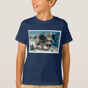Children Sledding T-Shirt