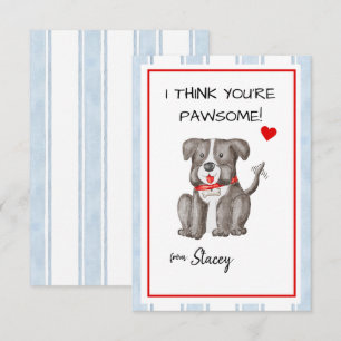 Children Valentine "I think you're Paw-some"