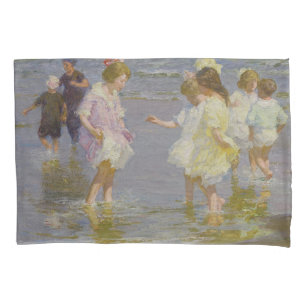Children Wading on the Beach (by E.H. Potthast) Pillowcase