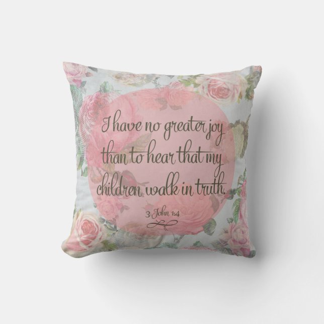 Children Walk in Truth Cushion (Front)