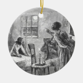 Children Wide Awake on Christmas Eve Ceramic Tree Decoration