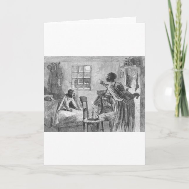 Children Wide Awake on Christmas Eve Holiday Card (Front)